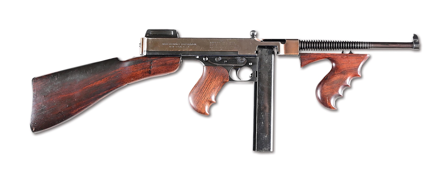 (N) ALBANY DEPARTMENT OF CORRECTIONS OWNED COLT 1921 THOMPSON MACHINE GUN (CURIO & RELIC).