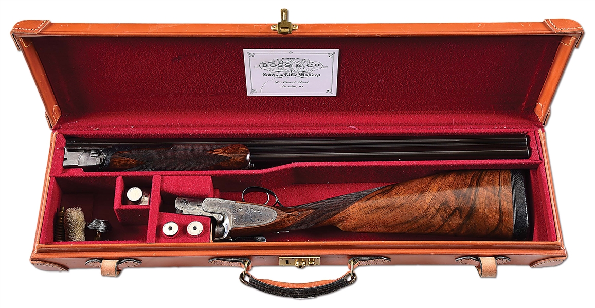 (C) BOSS & CO. OVER/UNDER 12 BORE SHOTGUN.