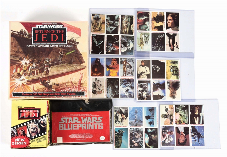 LOT OF 4: STAR WARS CARDS & GAMES