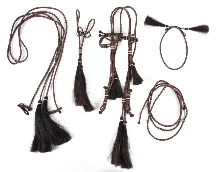 HORSE HAIR BRIDLE SET.