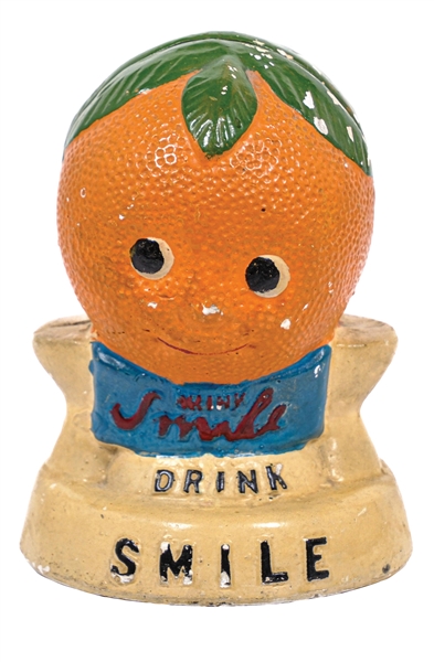 CHALK WARE SMILE SODA POP MENU HOLDER