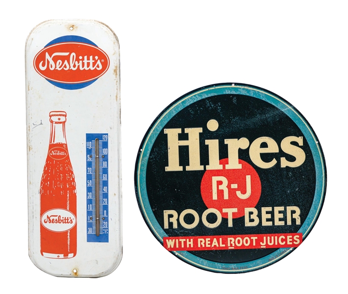 COLLECTION OF 2: SODA POP ADVERTISING SIGNS