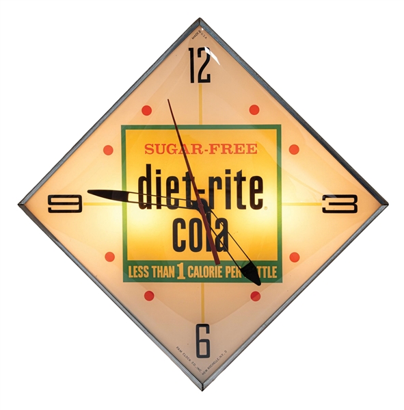 DIET-RITE COLA PAM CLOCK