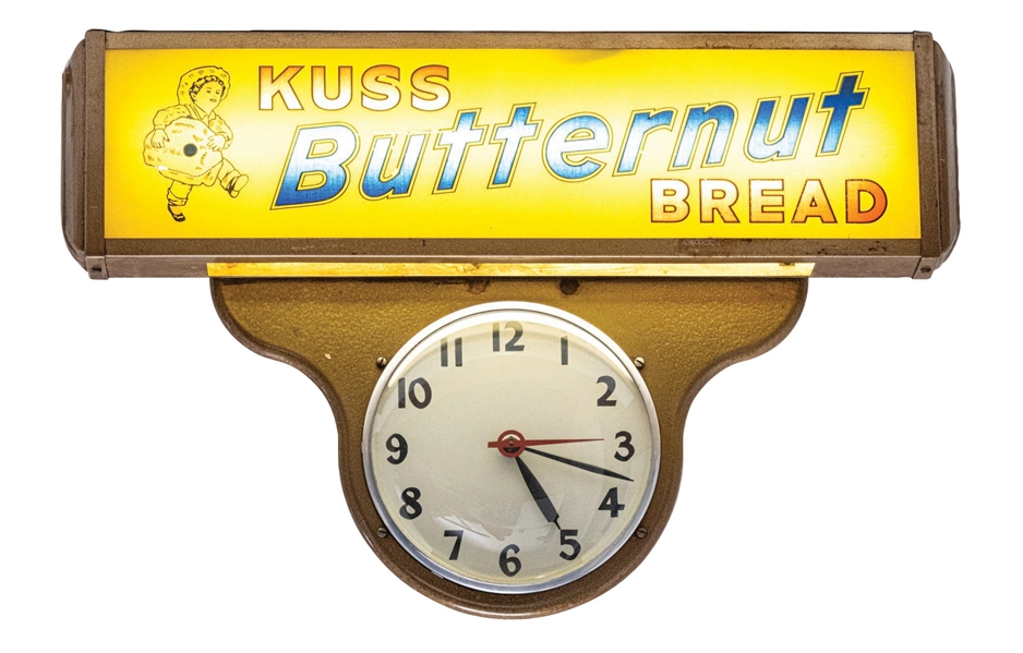 KUSS BUTTERNUT BREAD CLOCK W/ CHILD GRAPHIC