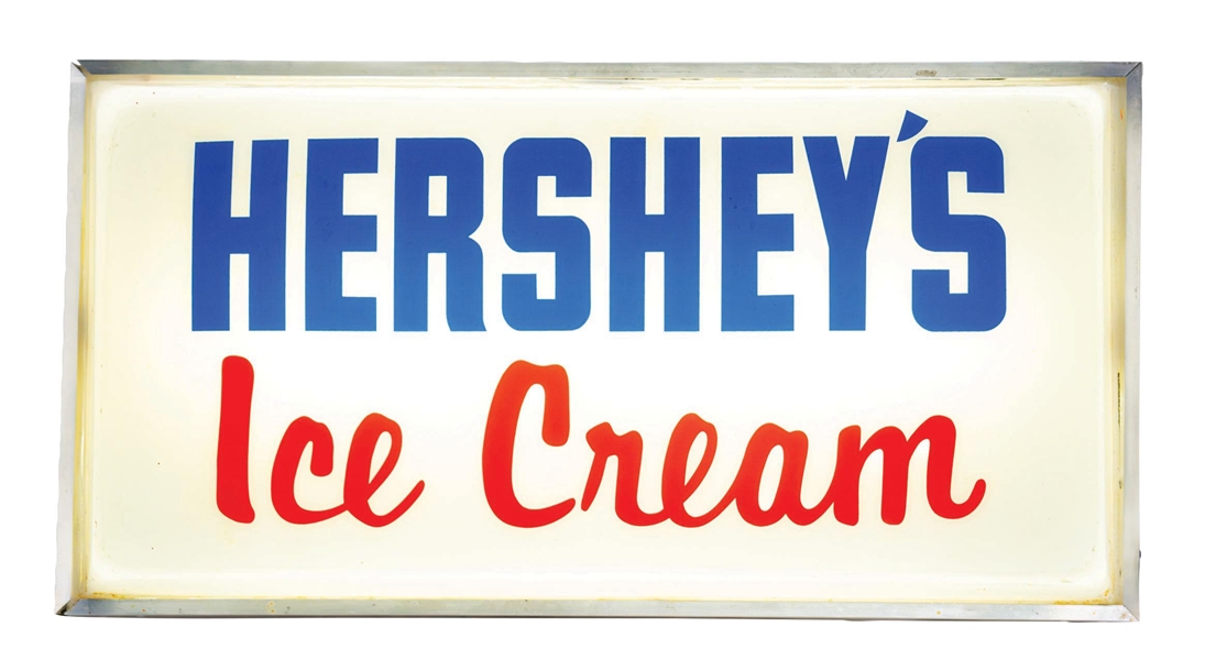 HERSHEY ICE CREAM LIGHTED SIGN