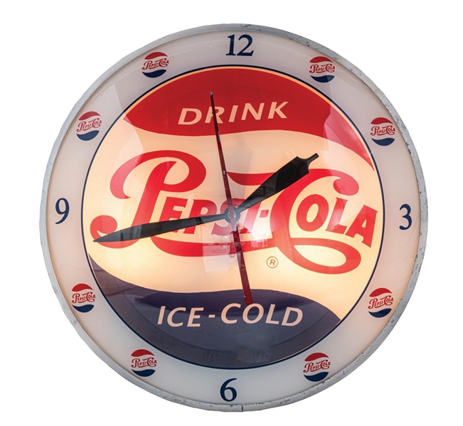 PEPSI-COLA DOUBLE BUBBLE CLOCK