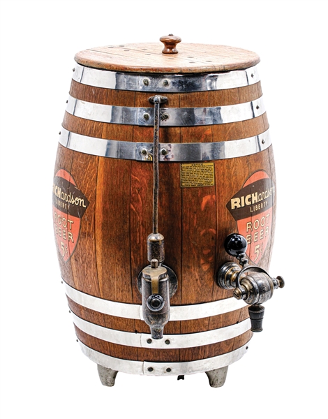 RICHARDSON ROOT BEER DISPENSER BARREL