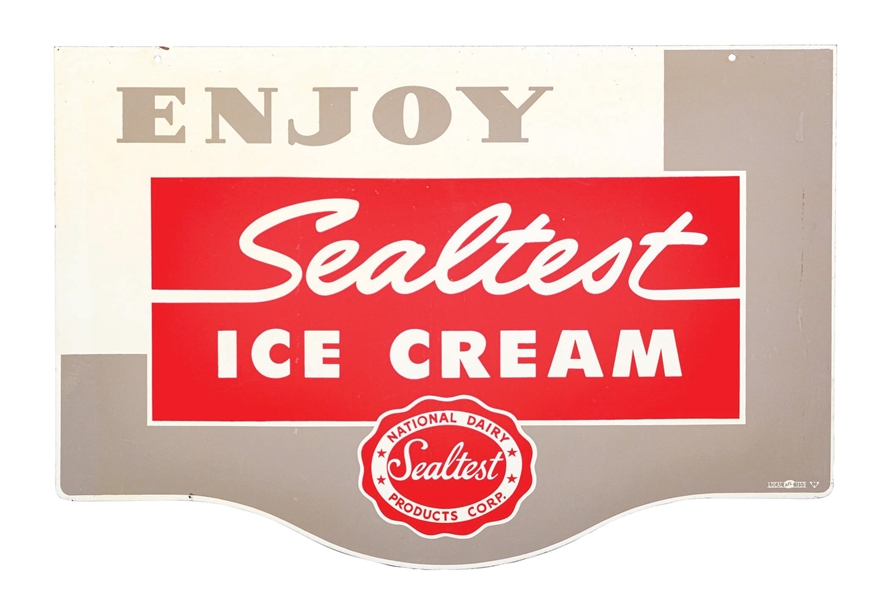 SEALTEST ICE CREAM TIN SIGN