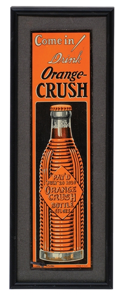 ORANGE CRUSH TIN TACKER SIGN