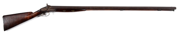 (A) MAMMOTH F. HAMMERLE 10 BORE SIDE BY SIDE PERUCUSSION SHOTGUN.