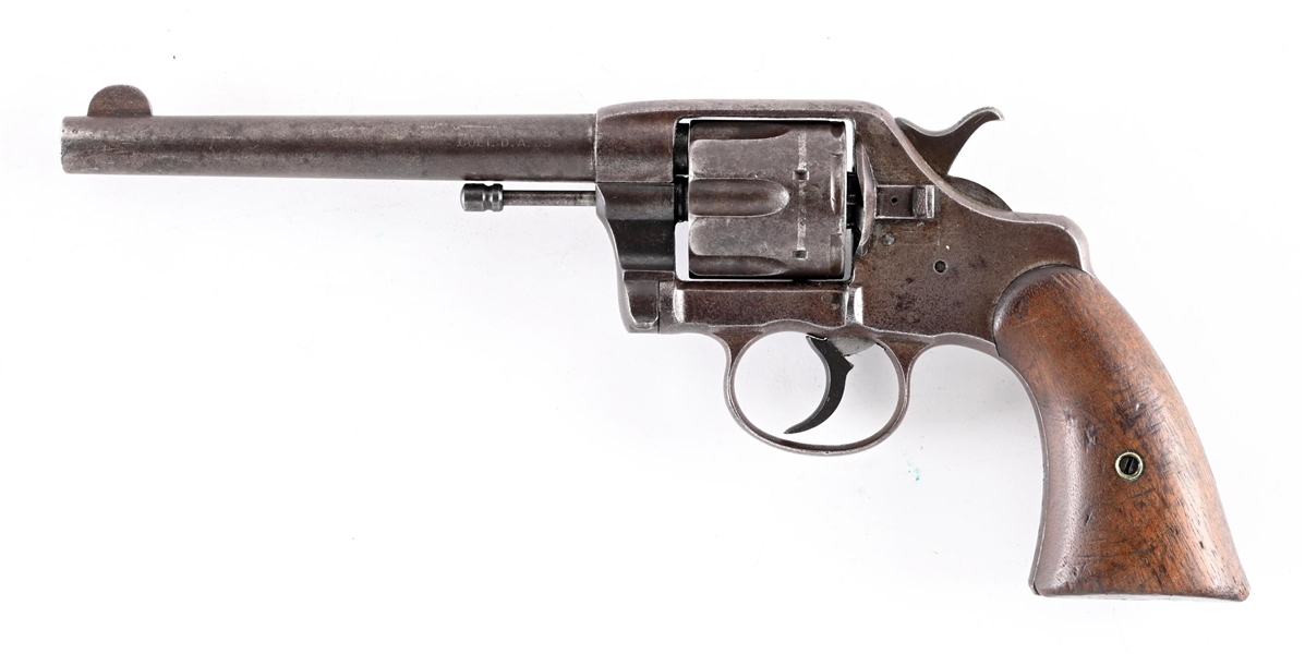 (A) COLT 1895 DA ARMY NAVY 38 REVOLVER