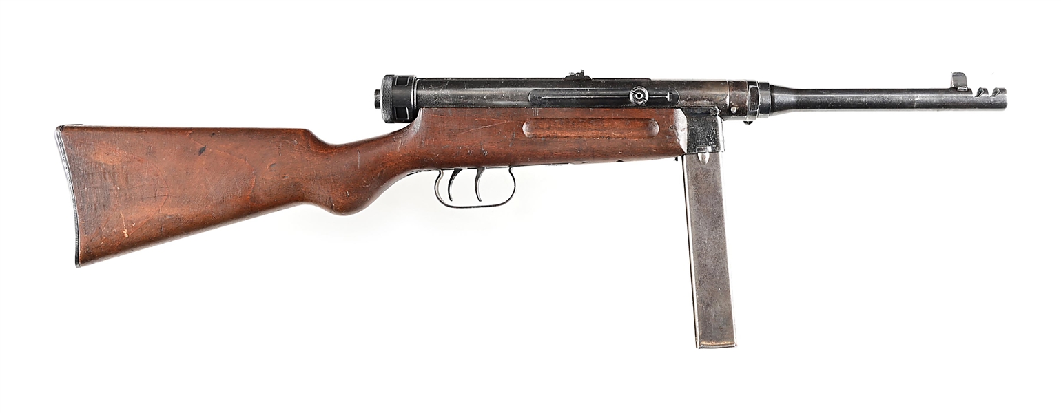 (N) VERY ATTRACTIVE WWII BERETTA MODEL 38/42 MACHINE GUN (CURIO & RELIC).