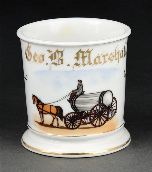 HORSE DRAWN WATER DELIVERY TRUCK SHAVING MUG