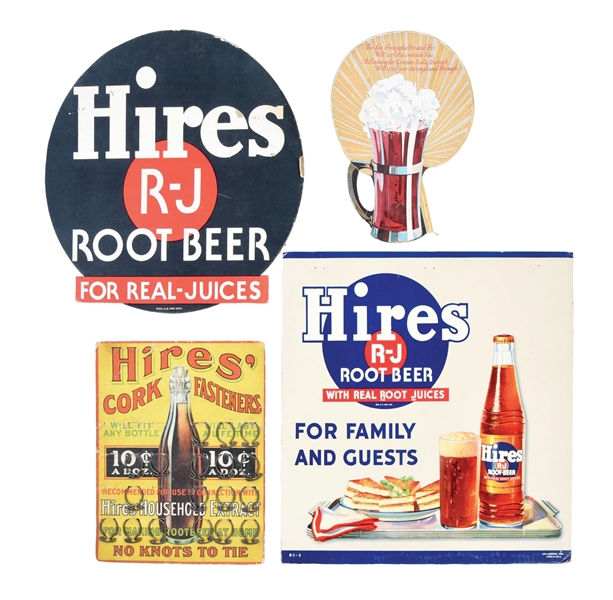 COLLECTION OF 4 HIRES ROOT BEER ADVERTISING ITEMS