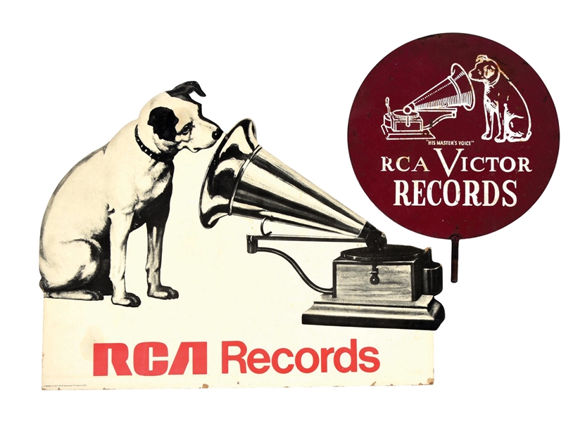 COLLECTION OF 2 RCA VICTOR ADVERTISING ITEMS