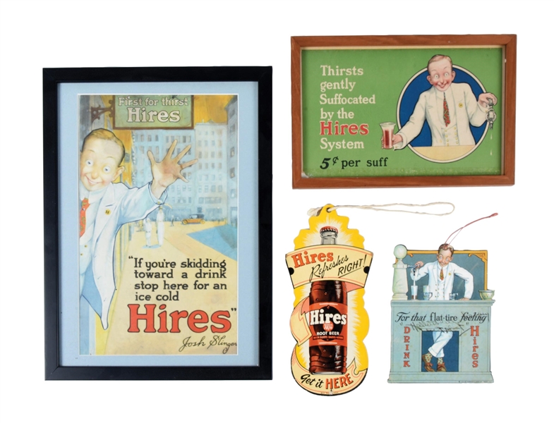 COLLECTION OF 4 HIRES ROOT BEER ADVERTISING ITEMS