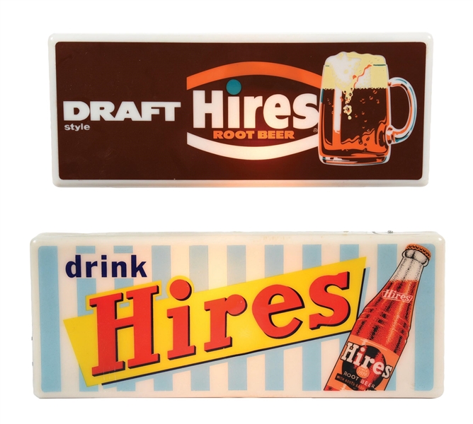 COLLECTION OF 2 HIRES ROOT BEER SIGNS