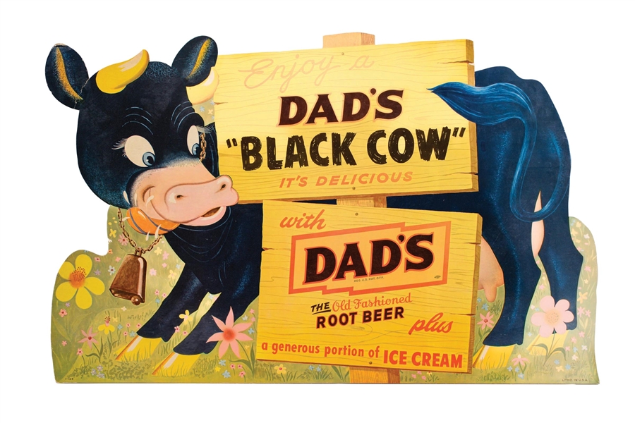 DADS ROOT BEER BLACK COW DISPLAY