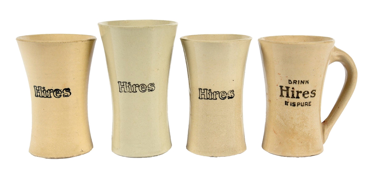 COLLECTION OF 4 HIRES ROOT BEER MUGS