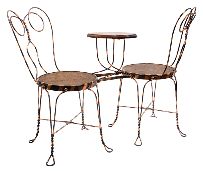 SODA FOUNTAIN STOOL & TABLE SET