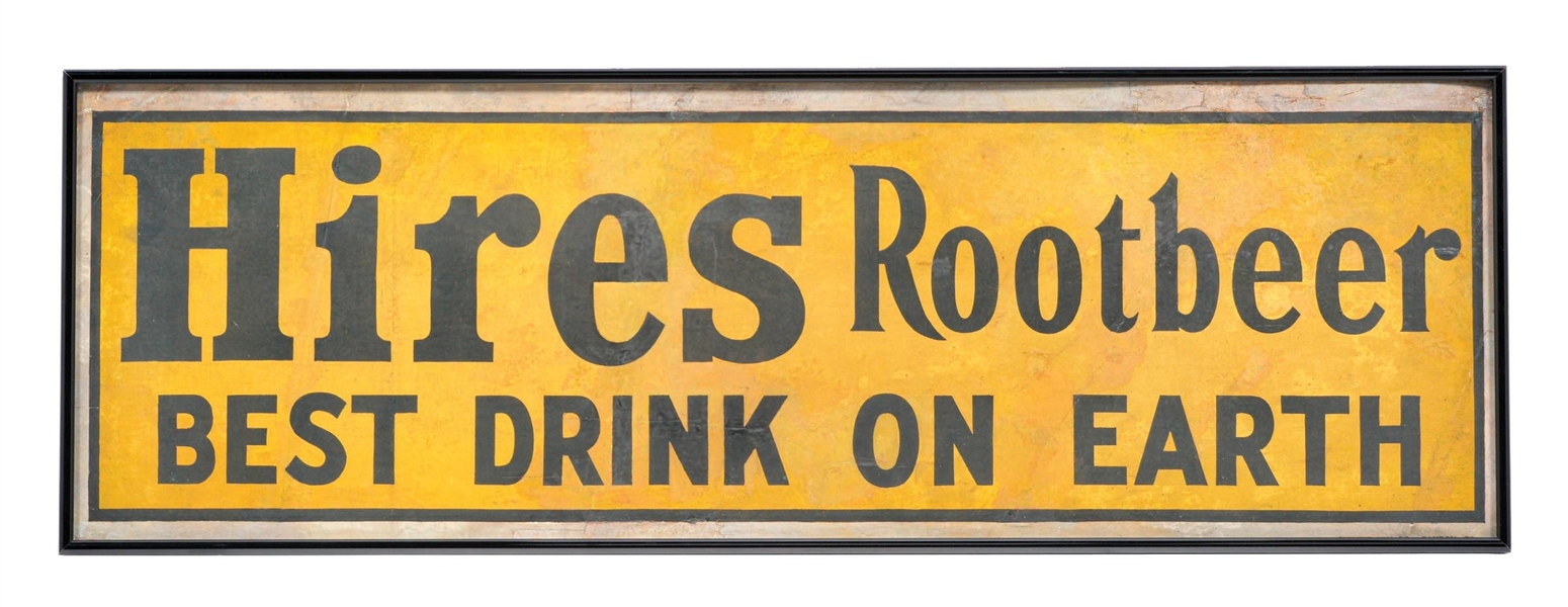 HIRES ROOT BEER "BEST DRINK ON EARTH" BANNER