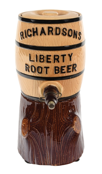 RICHARDSON ROOT BEER CERAMIC SYRUP DISPENSER