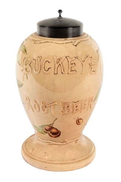 BUCKEYE ROOT BEER CERAMIC SYRUP DISPENSER