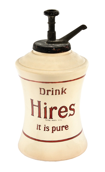 CERAMIC HIRES ROOT BEER SYRUP DISPENSER