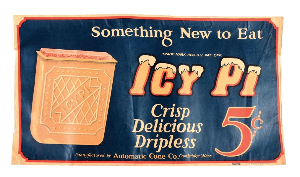 HEAVY PAPER ICY PI SIGN