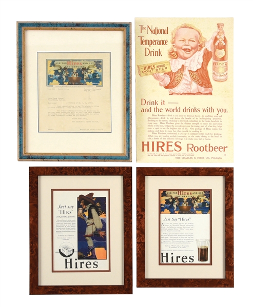 COLLECTION OF 4 HIRES ROOT BEER ADVERTISING ITEMS