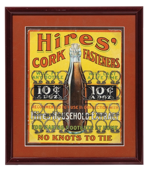 HIRES CORK FASTENERS POINT OF SALE DISPLAY