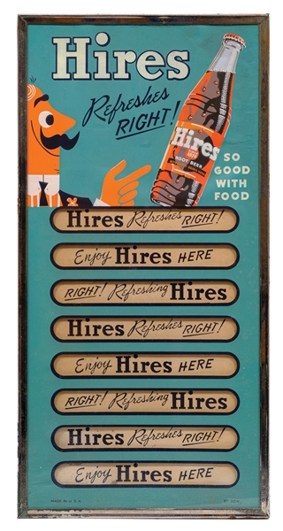 HIRES ROOT BEER MENU BOARD