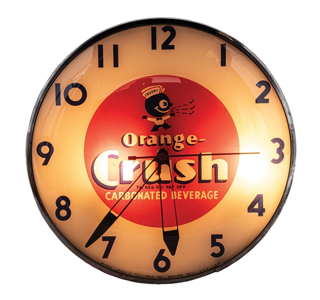 ORANGE CRUSH LIGHT-UP CLOCK