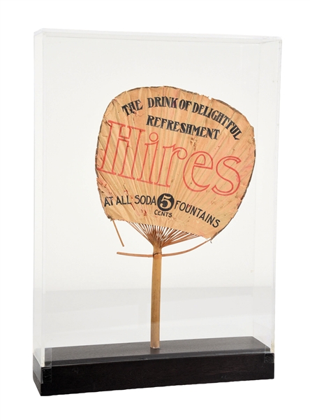 EARLY HIRES ROOT BEER HAND FAN