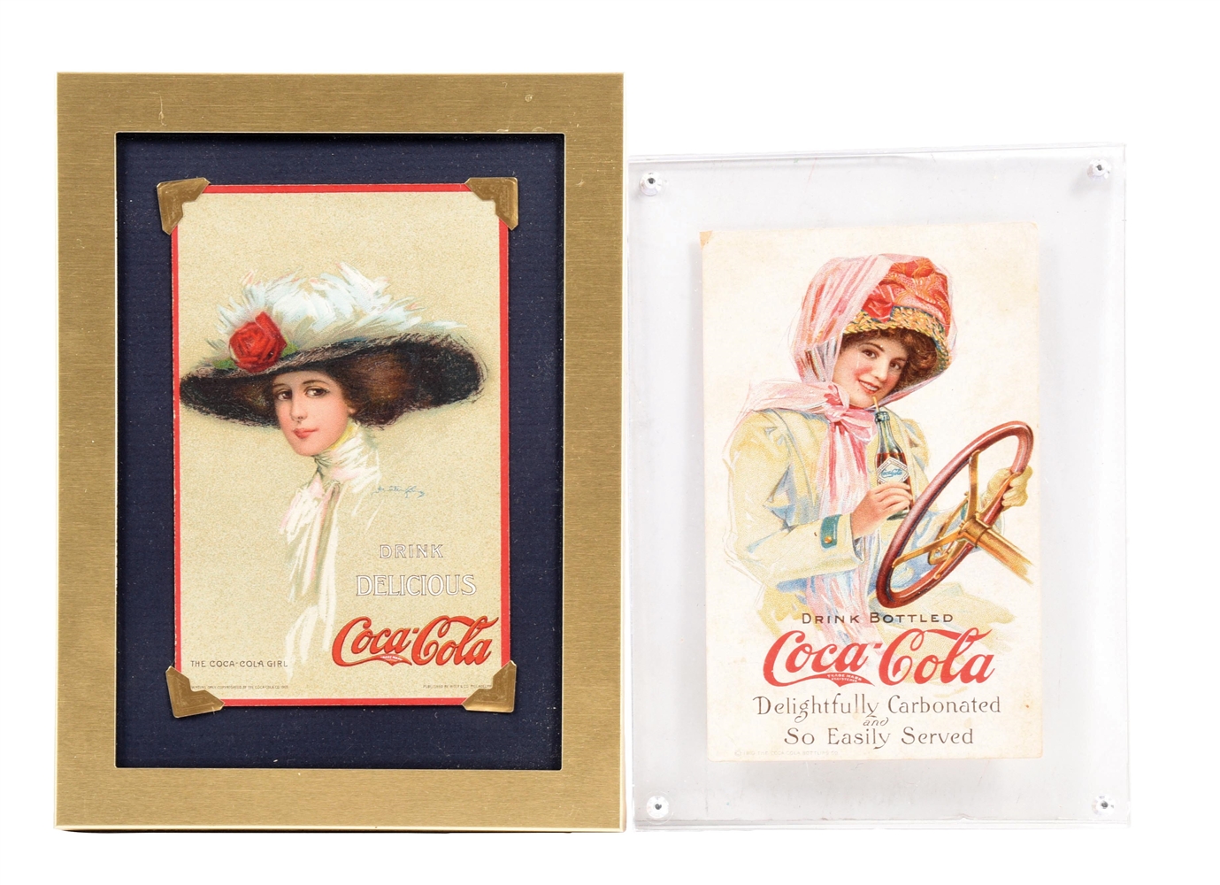 COLLECTION OF 2 COCA-COLA POSTCARDS