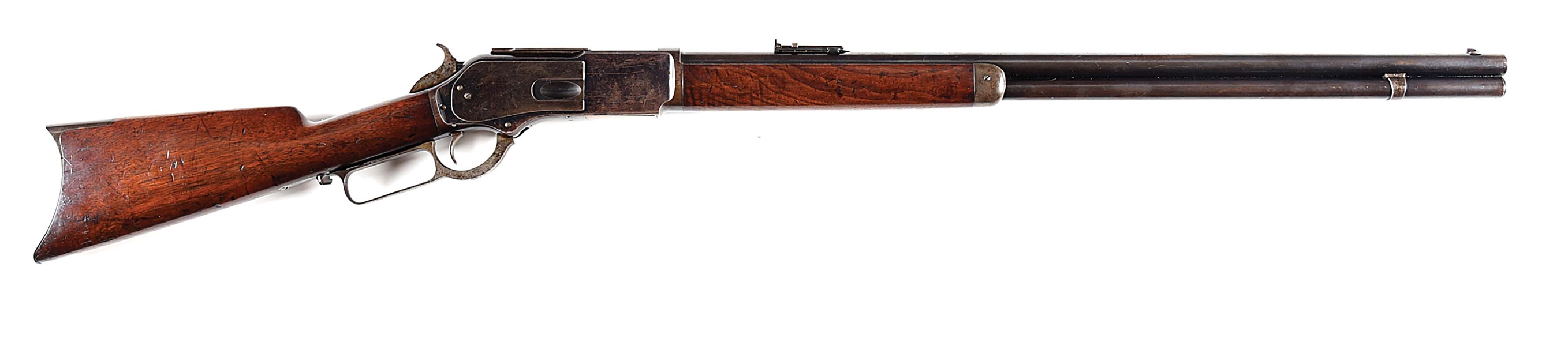 (A) FINE WINCHESTER MODEL 1876 LEVER ACTION RIFLE.