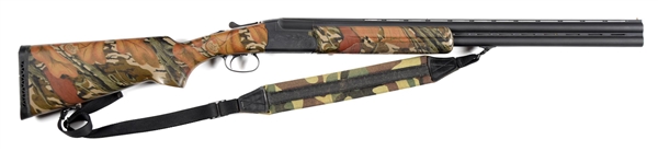 (M) AMERICAN ARMS NWTF SILVER SPECIAL  OVER UNDER 12 GAUGE SHOTGUN WITH CAMO FURNITURE 