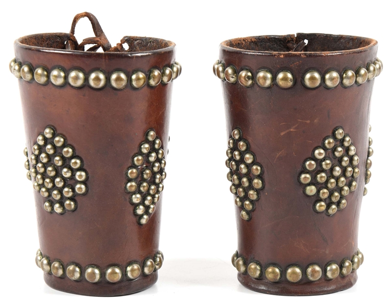 PAIR OF STUDDED CUFFS