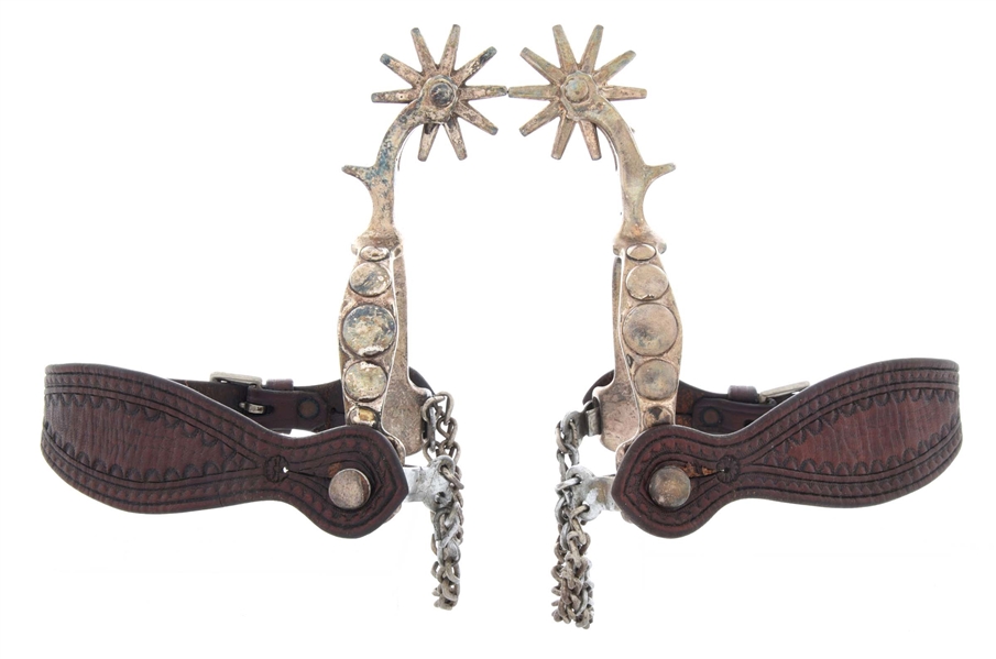 NORTH & JUDD SPURS W/ MARIO HANEL STRAPS