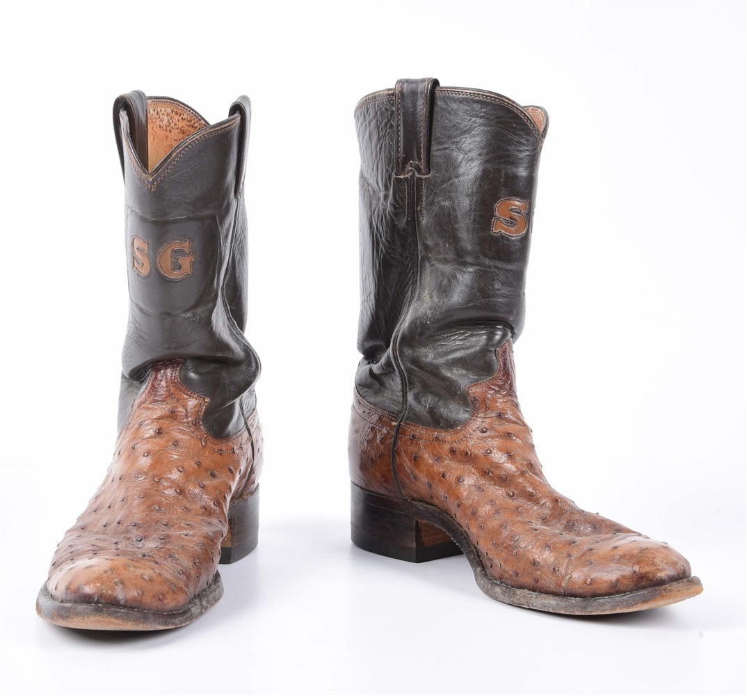 S G OSTRICH COWBOY BOOTS