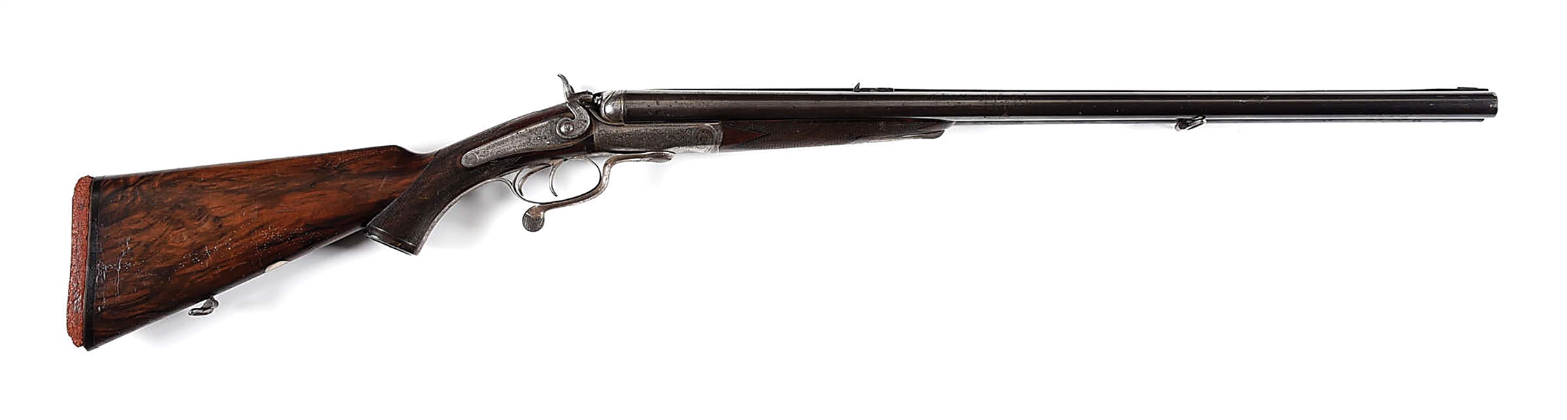 (A) HOLLAND & HOLLAND UNDER LEVER .577 BPE HAMMER DOUBLE RIFLE.