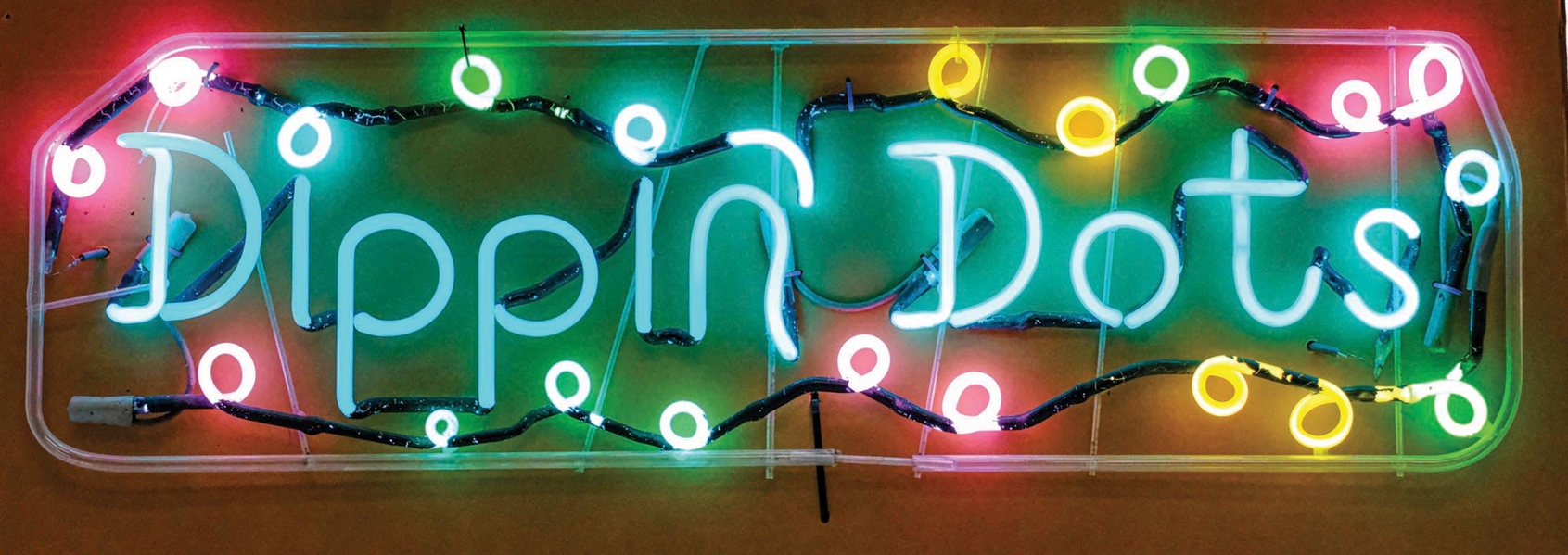 DIPPIN DOTS SKELETON NEON SIGN. 