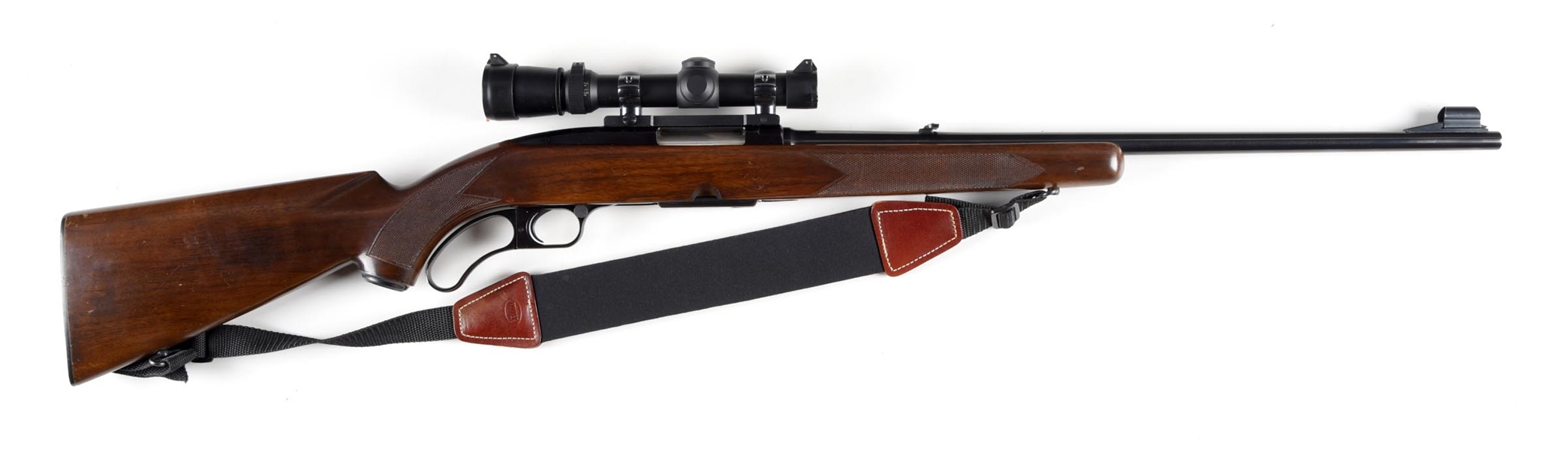 (C) PRE-64 WINCHESTER MODEL 88 LEVER ACTION RIFLE WITH LEUPOLD SCOPE.