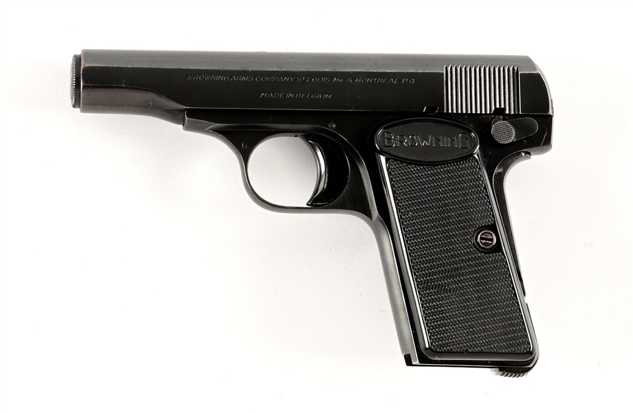 (C) BELGIAN BROWNING MODEL 1955 SEMI AUTOMATIC PISTOL.