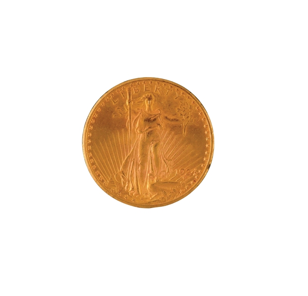 1924 $20 ST. GAUDENS COIN, BU