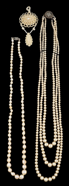 LOT OF 3: SETS OF PEARLS
