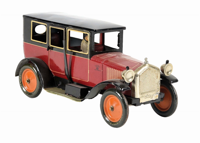 GERMAN PRE-WAR BING TIN LITHO WIND-UP MOTOR CAR TOY