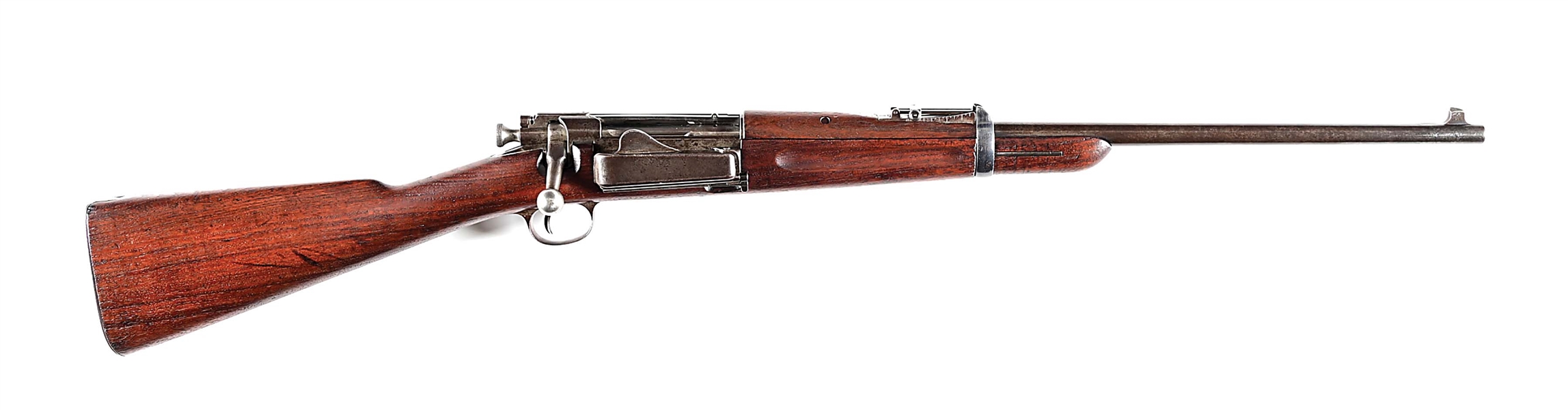 (A) EARLY US SPRINGFIELD MODEL 1895/1896 KRAG BOLT ACTION CARBINE.