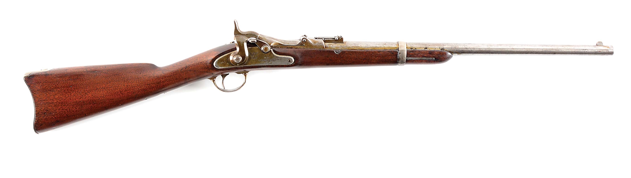 (A) VERY RARE US SPRINGFIELD MODEL 1870 TRAPDOOR CARBINE.