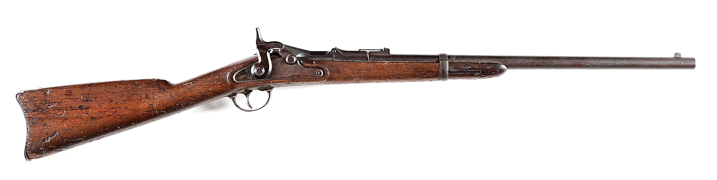 (A) EXTREMELY RARE EXPERIMENTAL US SPRINGFIELD MODEL 1868 TRAPDOOR CARBINE.